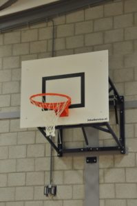 Basketbalinstallatie gasveersysteem